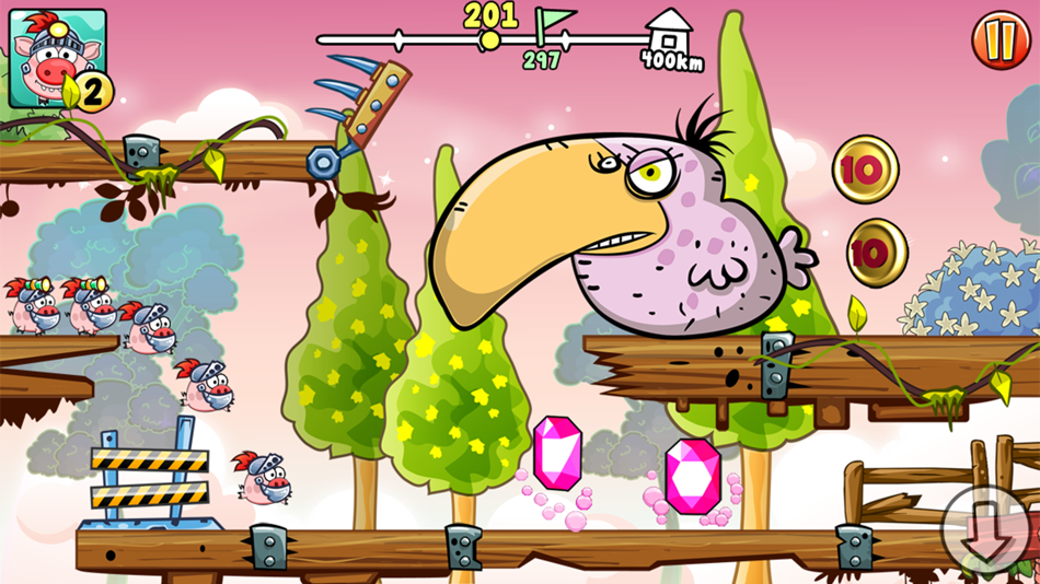 #4. Turbo Pigs - Run Piggy Run! (iOS) 由: Robert Siladji