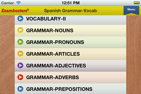 SAT Spanish & French Flashcards Exambusters screenshot 2
