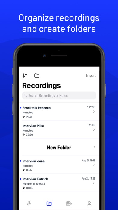 360 Writer - Voice Recorder Screenshot