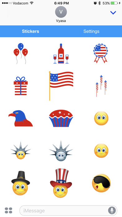 American Emoji - Great Emoticons for Texting screenshot 4