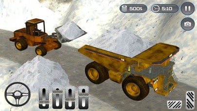 Snow Excavator Snowplow Rescue Real Driving iPhone screenshot