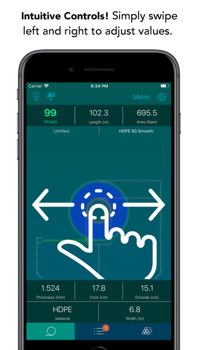 Roll Calculator iPhone screenshot 2 - Utilities app