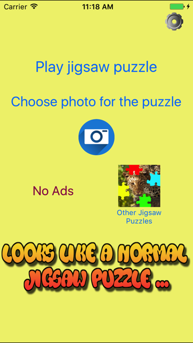 Screenshot #1 pour Secret Photo Jigsaw Puzzle Maker