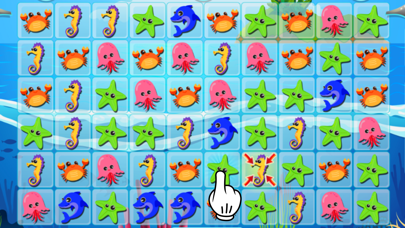 Screenshot #1 pour Poisson Mer Animaux Puzzle Amusement Match 3 Relax