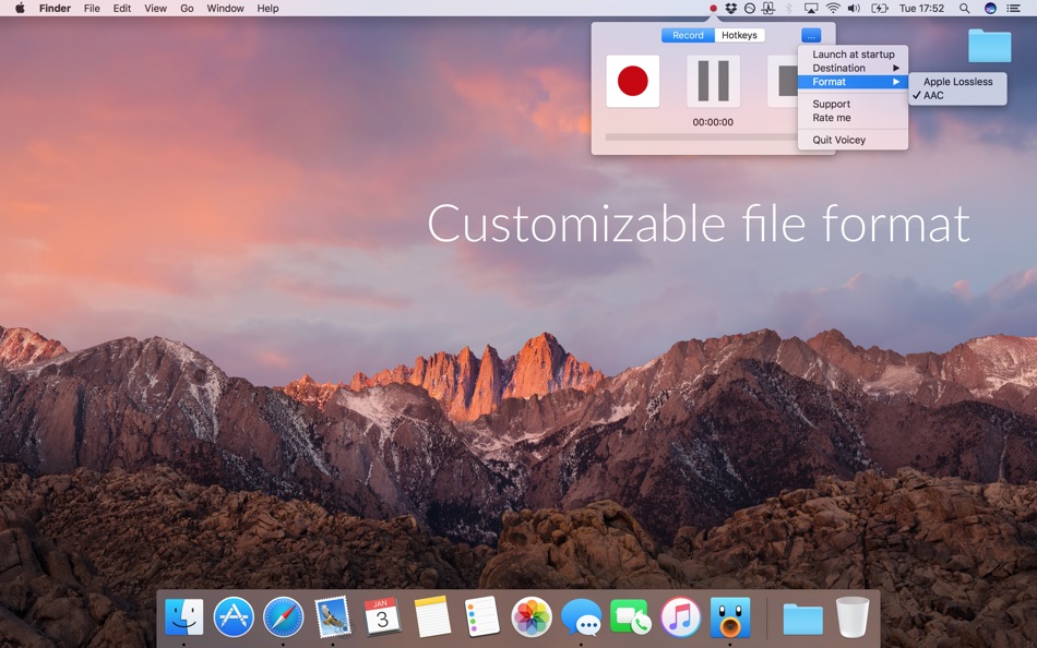 #3. Voicey: menu bar memo recorder (macOS) 由: Jędrzej Gronek
