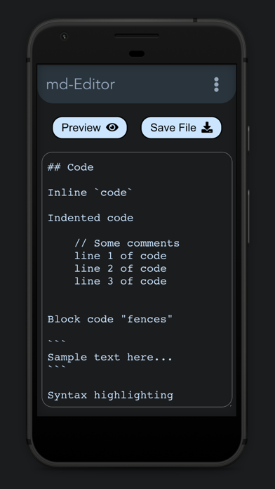 Screenshot #1 pour Pro Markdown Editor and Reader