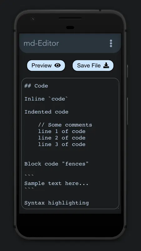 Pro Markdown Editor and Reader screenshot 1 of 7