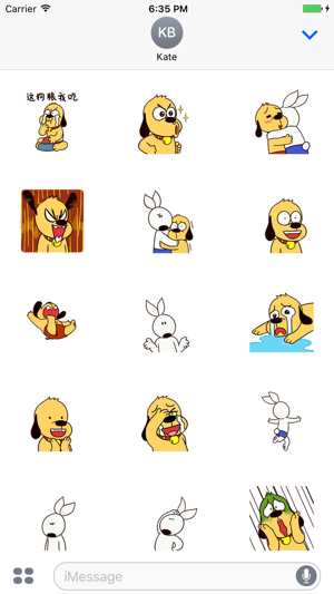 Lovely Rabbit & Dog - Animated Stickers Emoticons(圖2)-速報App
