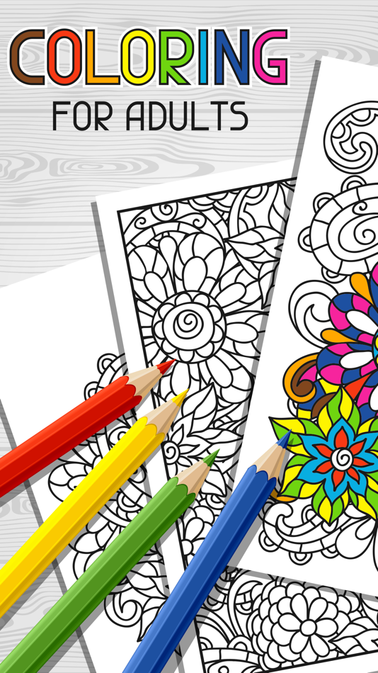 color therapy free adult coloring books for adults - 1.0 - (iOS)