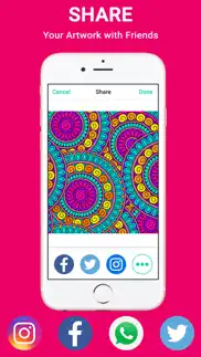 colorsip calm relax focus coloring book for adults iphone screenshot 4