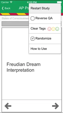 Game screenshot Barron's AP Psychology Flash Cards apk