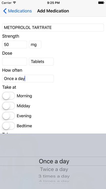 iTake Mobile Medication List