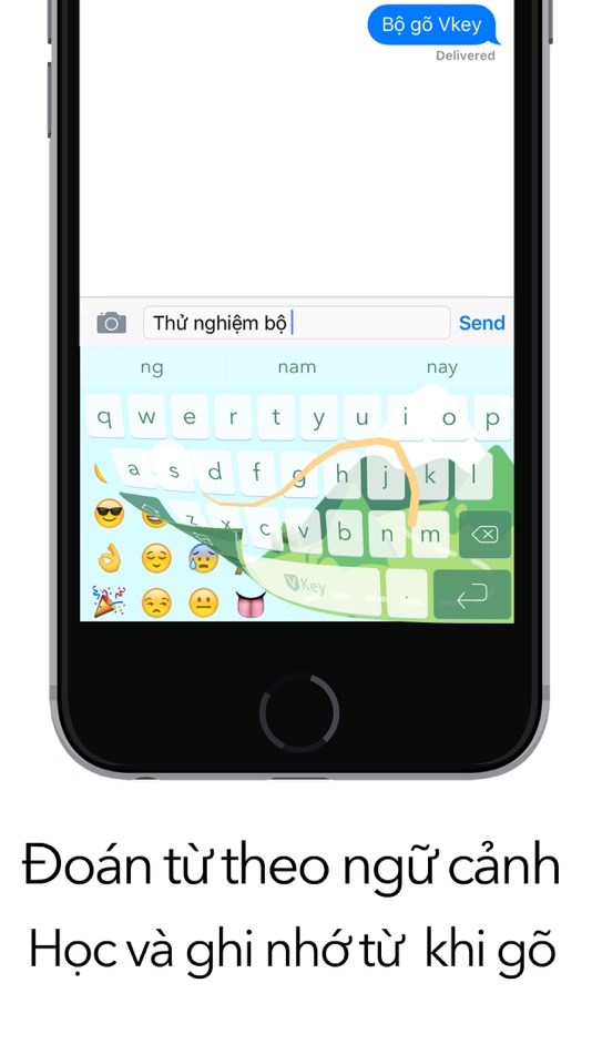 #3. VKey - Gõ Tiếng Việt với Swipe-to-type (iOS) By: Pham Trung Dung