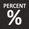 Simple percentage PERCENT icon