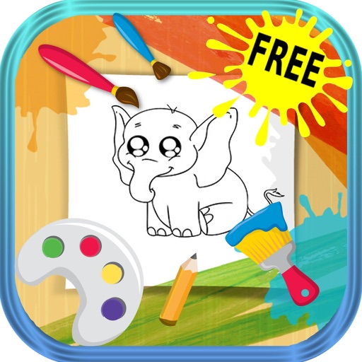 Coloring Book - Lumpy Elephant Painting For Kid iOS App