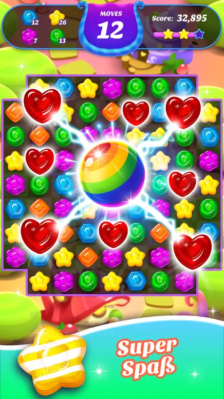 Gummy Candy Blast！Match 3 Game
