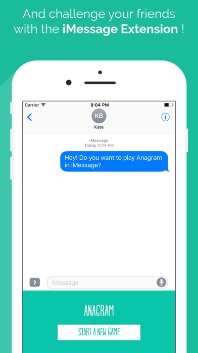 Screenshot #2 pour Anagram Free — with Game Extension for iMessage