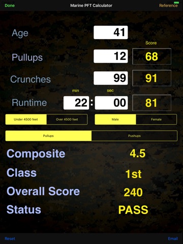 Marine CFT & PFT Score - New Standards screenshot 3