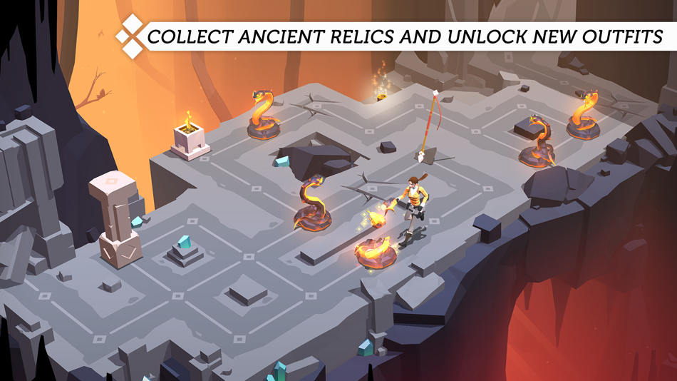 #5. Lara Croft GO (iOS) Podle: Deca Live Operations GmbH