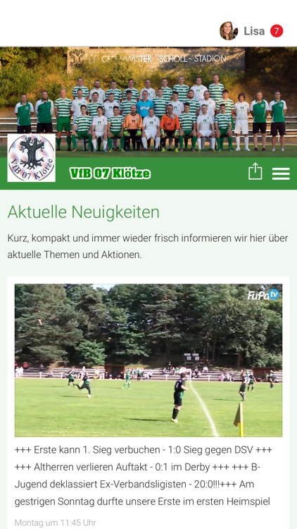 VfB 07 Klötze Fussball