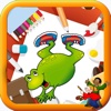 Kids Game Frogs Coloring Version