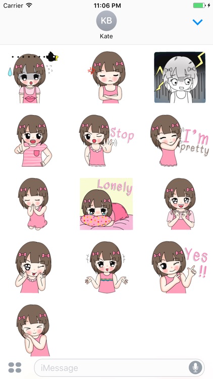 Heidi The Lovely Girl English Stickers