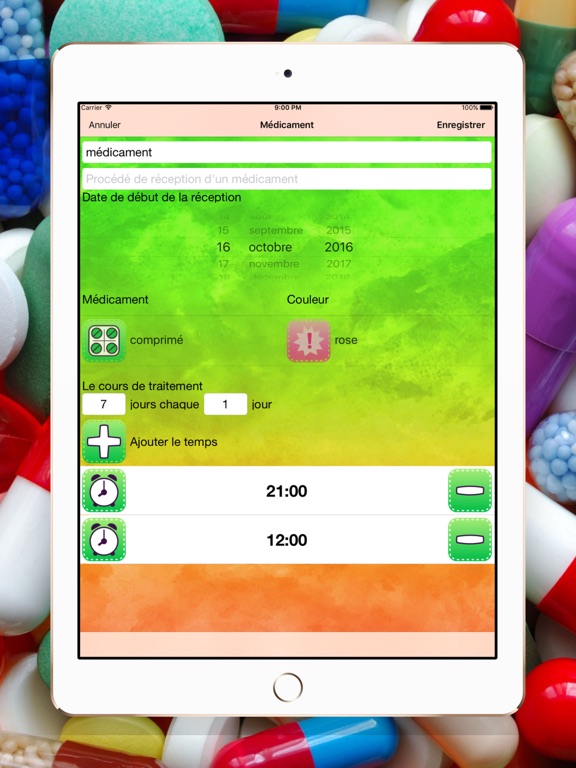 Screenshot #5 pour Pill-in-Time - pilules rappel & médicament suivi