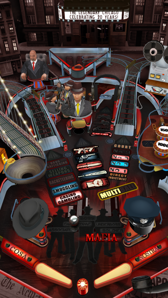 #2. Mafia Pinball (iOS) 由: BrainVault Games, LLC