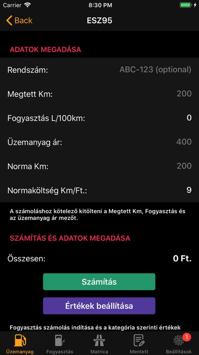 Screenshot #2 pour Utazási költségszámítás