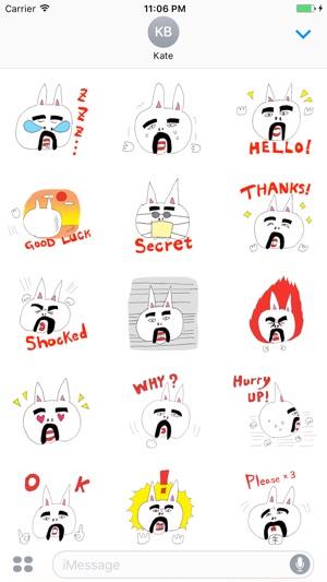 Anwyll The Funny Uncle Rabbit Stickers(圖1)-速報App