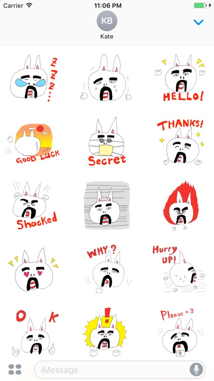 Anwyll The Funny Uncle Rabbit Stickers