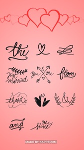 Wedding Phrase Stickers screenshot #1 for iPhone