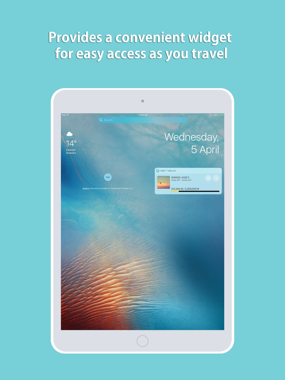 Travel expense - Mint T Wallet iPad screenshot 4 - Travel app