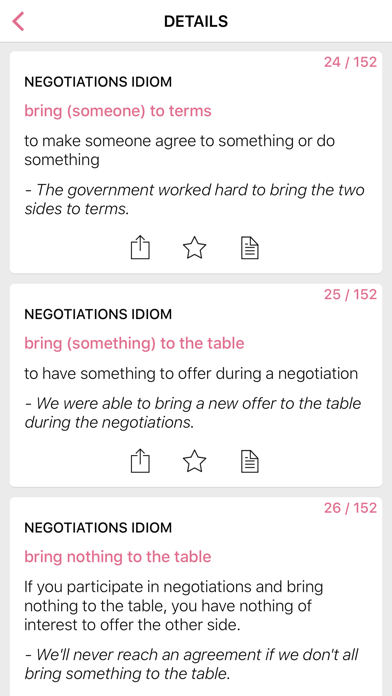 Body - Negotiation idioms Screenshot