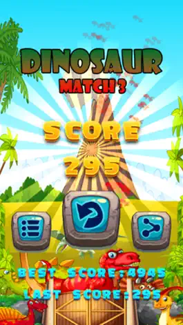 Game screenshot динозавр Матч 3 Головоломка - Бремя Дроп Линия hack