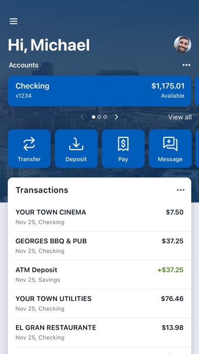 Endeavor Bank Screenshot