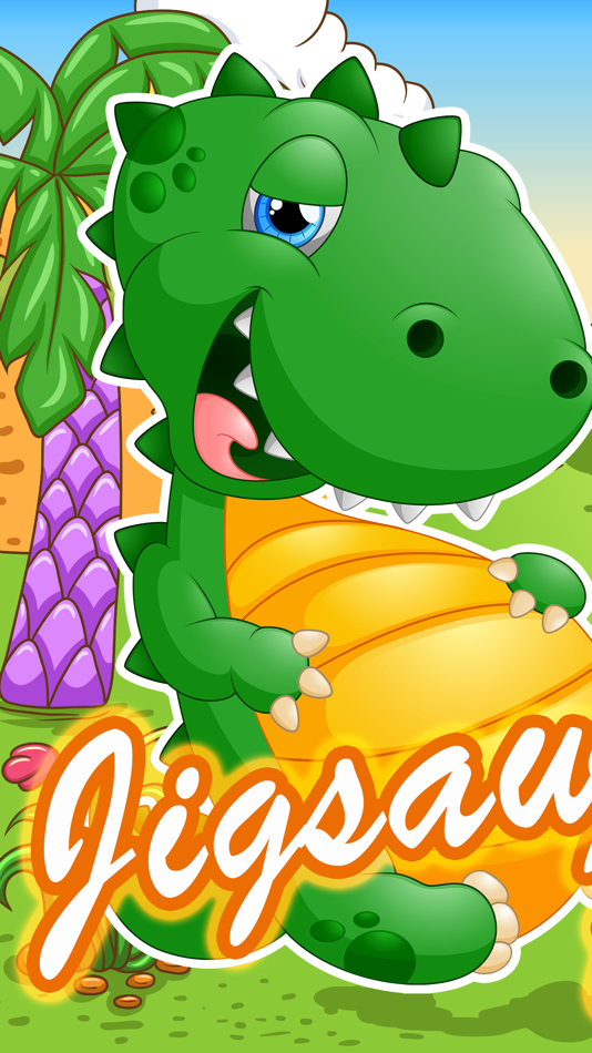 Dino jigsaw puzzles 2 to pre-k educational games - 1.0 - (iOS)