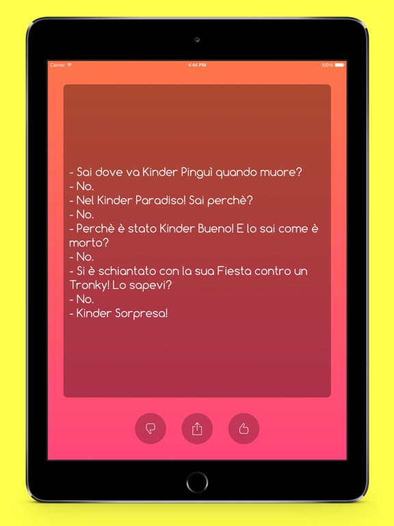 iBarzellette - Migliaia di barzellette per tutti! iPad screenshot
