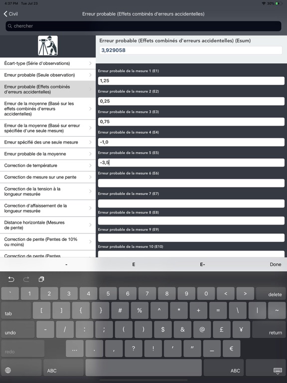 Screenshot #6 pour Calculateurs de génie civil