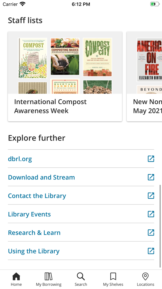 #2. DBRL Mobile (iOS) 由: Daniel Boone Regional Library