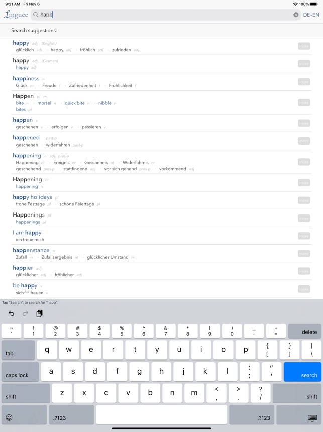 Dictionary Linguee for iPhone - Free App Download