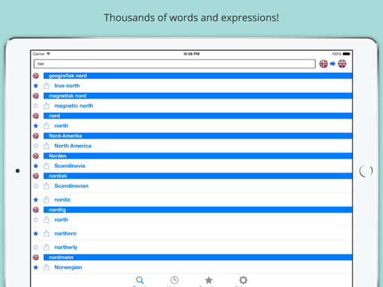 Screenshot #6 pour Offline English Norwegian Dictionary (Ordbok)