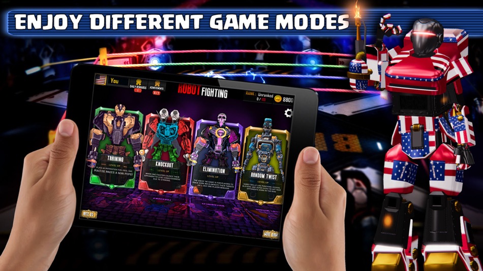 #7. Kick Boxing Robots (iOS) 由: Malik Muhammad Waseem Akram
