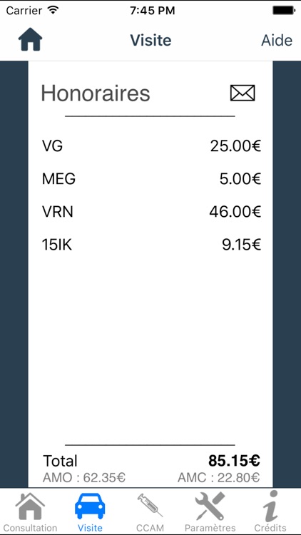 Honoraires screenshot-3