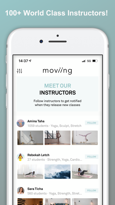 Moviing | Yoga classes at home Screenshot