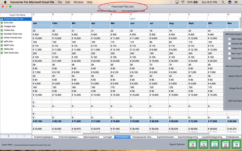#1. Converter For MS Excel File (macOS) 由: Jyotsana Singh