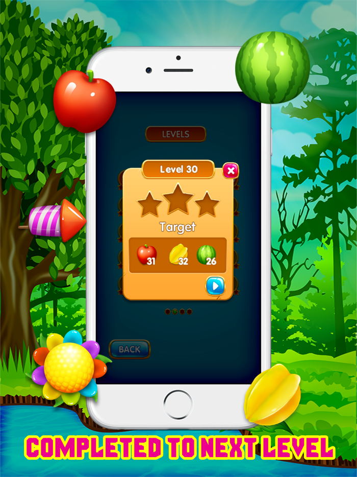 Juicy Fruits Land Shoot - Match 3 Free Game HD