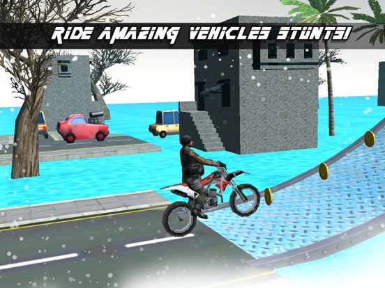 Extreme Real Bike Stunt on Snow 3Dのおすすめ画像3