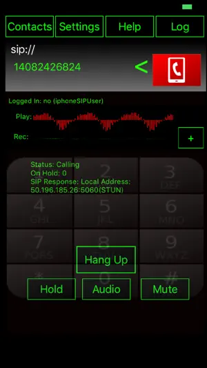 WeePhone SIP screenshot 1