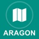 Aragon, Espanha : Off-line GPS Navigation